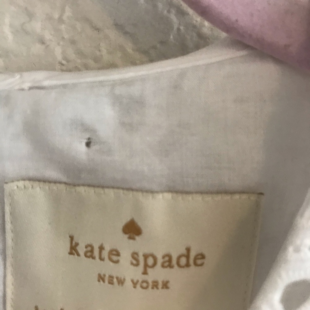Kate Spade Eyelet Shift Dress White - Picture 3 of 8